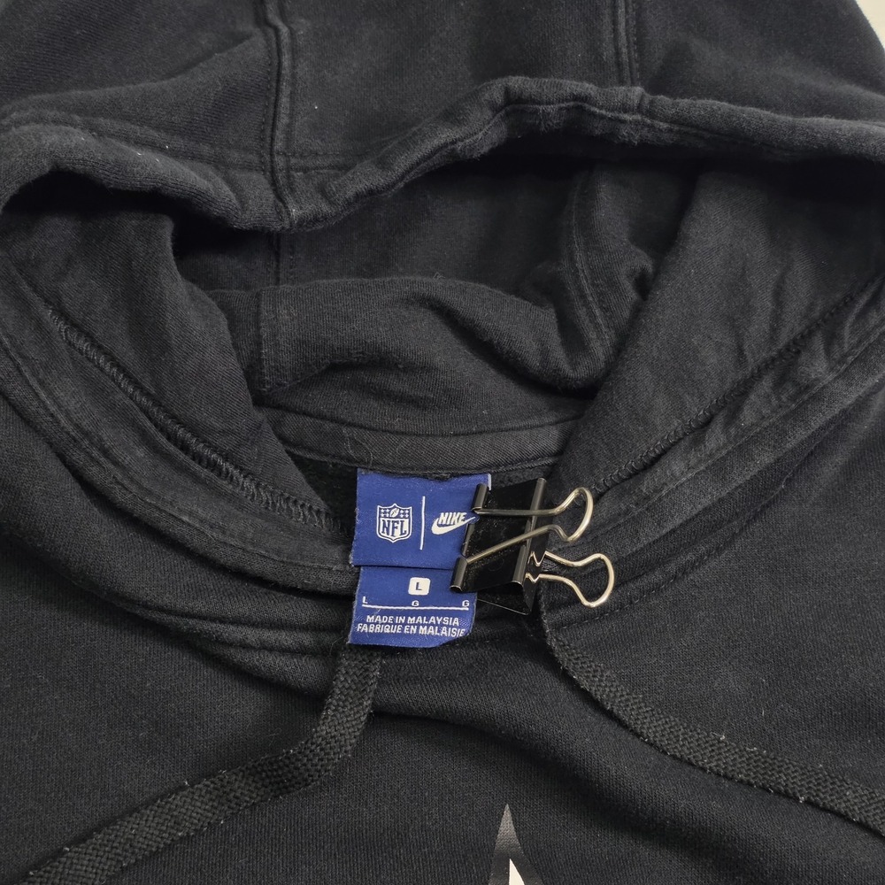 Nike‎ Blue Tag New Orleans Saints NFL Logo Pullover Hoodie Sweatshirt Men's Sz L - Picture 6 of 8